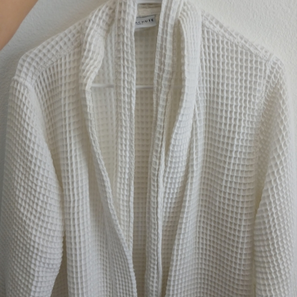 Parachute White Waffle Robe Size Small
